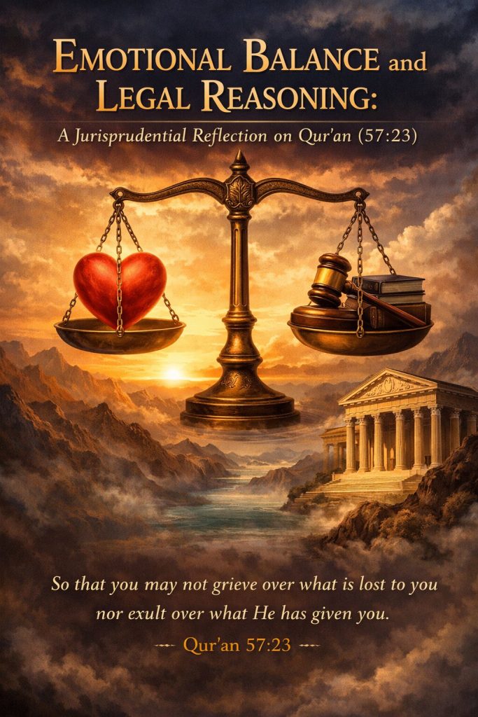 Emotional Balance and Legal Reasoning: A Jurisprudential Reflection on Qur’an (57:23) A Jurisprudential Reflection on Qur'an (57:23)