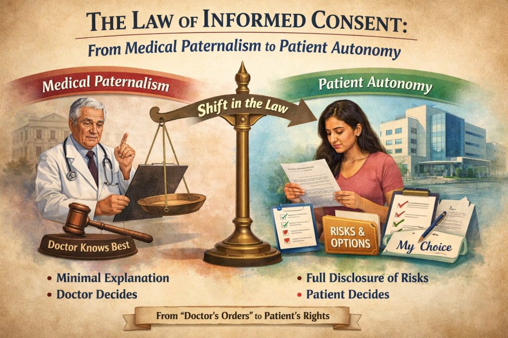 The Law of Informed Consent: From Medical Paternalism to Patient Autonomy