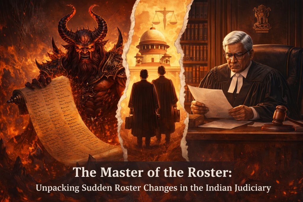 The Master of the Roster: Unpacking Sudden Roster Changes in the Indian Judiciary