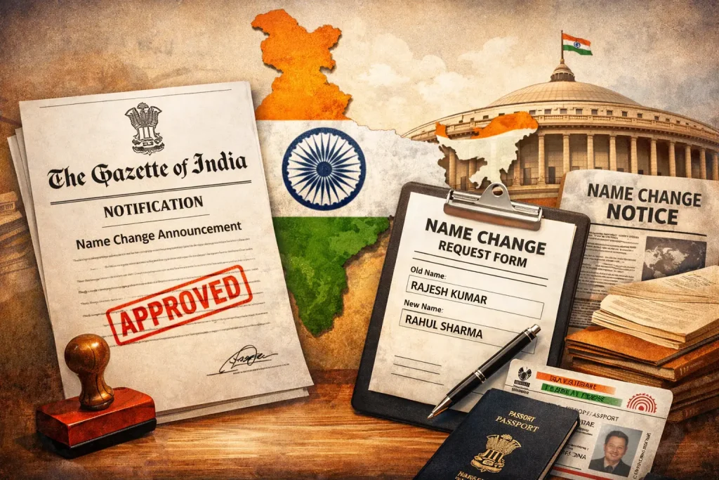 The Legal Requirement of Gazette Notification for Name Change in India: Is it Mandatory for Passports and Banks