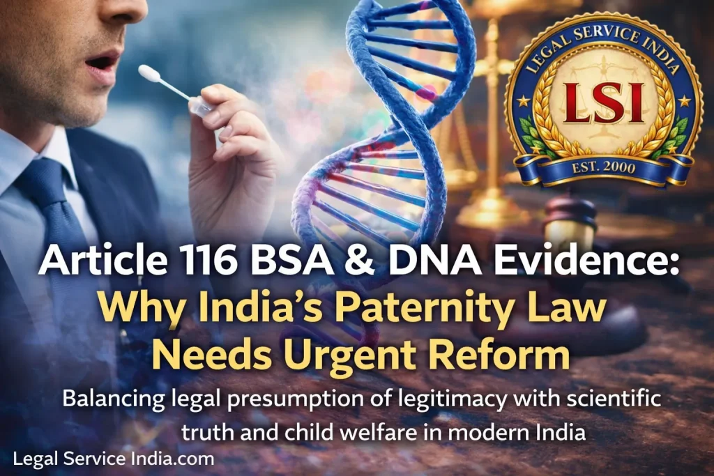 Article 116 BSA & DNA Evidence: Why India’s Paternity Law Needs Urgent Reform Article 116 BSA & DNA Evidence: Why India’s Paternity Law Needs Urgent Reform
