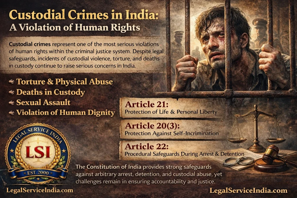 Custodial Crimes and Constitutional Safeguards in India