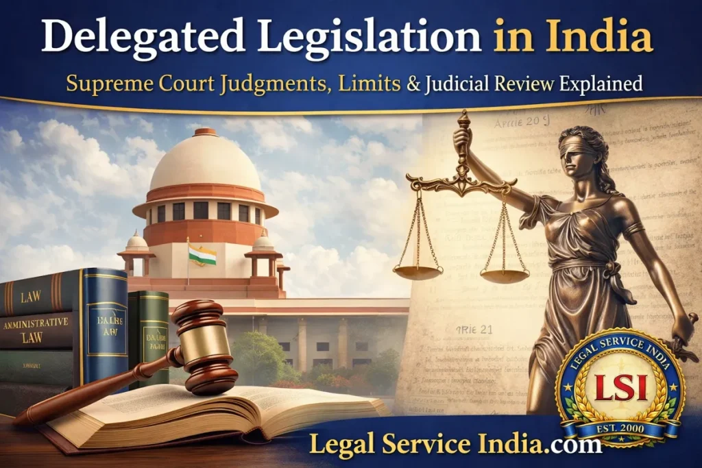 Delegated Legislation in India: Key Judicial Pronouncements and Doctrinal Evolution