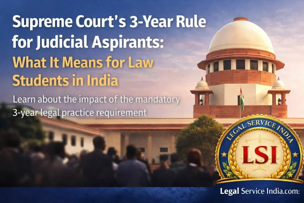 3 Years Before the Bench: Reform or Roadblock for India’s Future Judges?