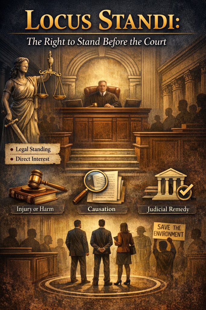 Locus Standi: The Right to Stand Before the Court
