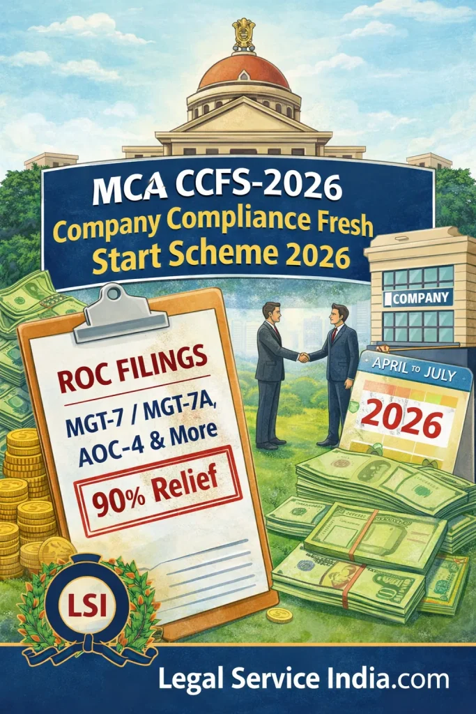 MCA CCFS-2026: Complete Guide to Company Compliance Fresh Start Scheme 2026