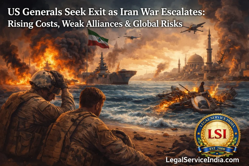US Generals Seek Exit as Iran War Escalates: Rising Costs, Weak Alliances & Global Risks