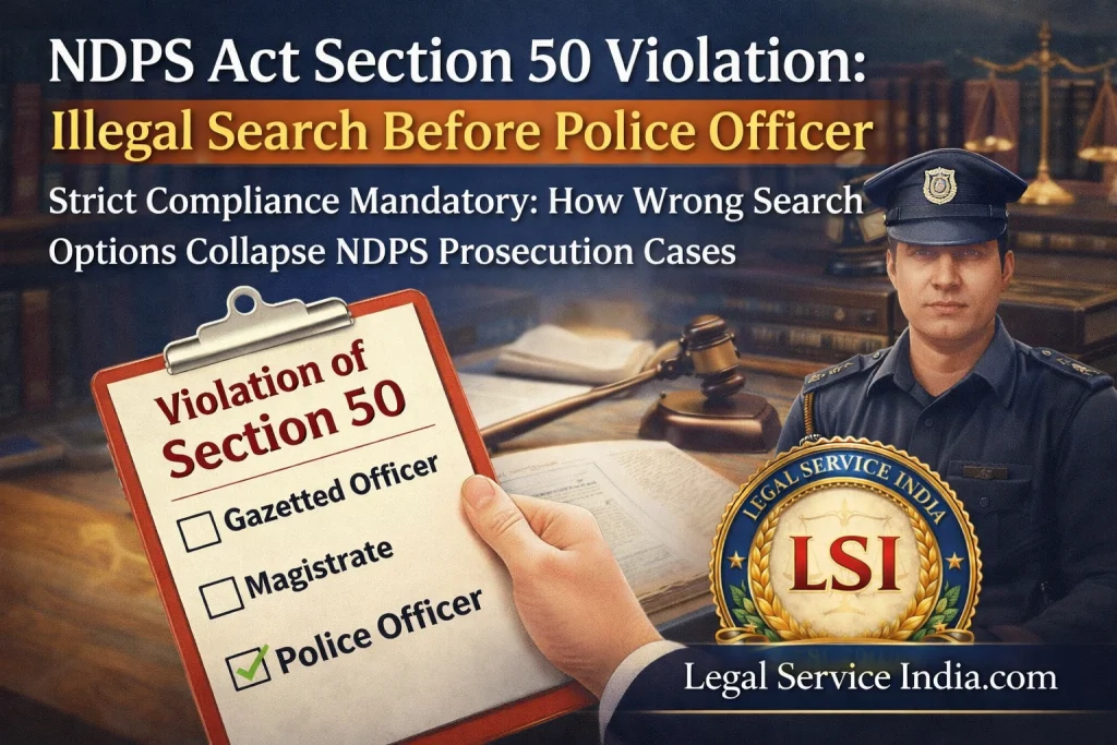 Section 50 NDPS Act violation