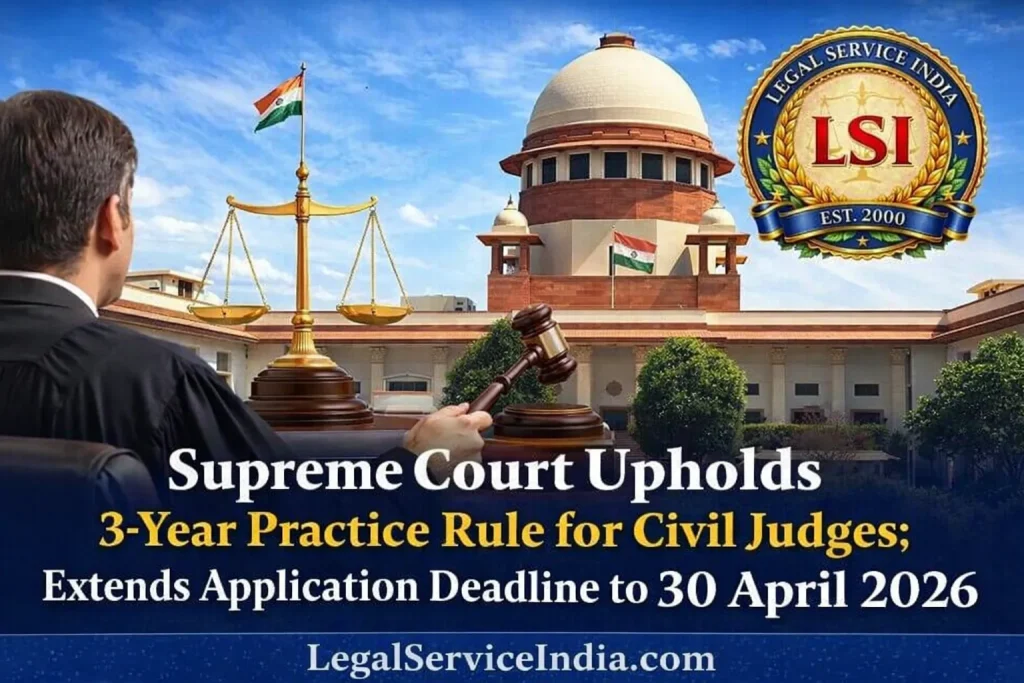 Supreme Court Reaffirms 3-Year Practice Rule for Civil Judges; Application Deadline Extended to 30 April 2026