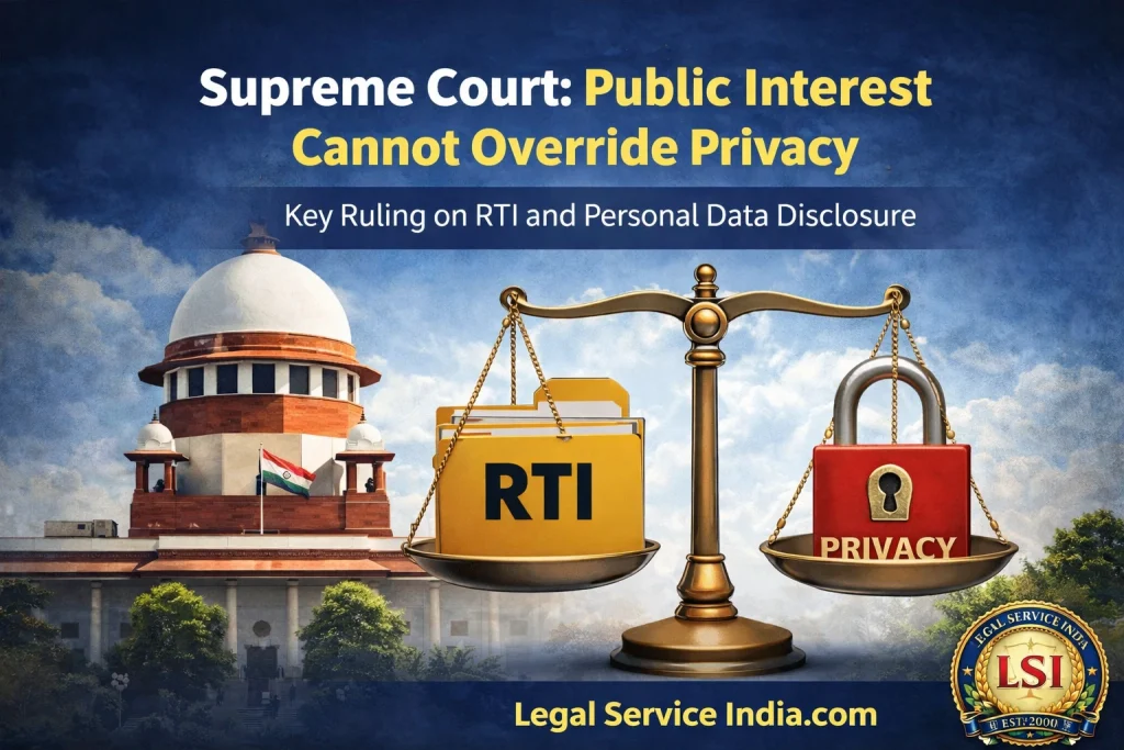 Right to Privacy vs Public Interest: Supreme Court Reaffirms Protection of Personal Data