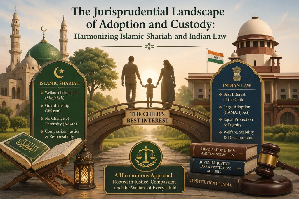 The Jurisprudential Landscape of Adoption and Custody: Harmonizing Islamic Shariah and Indian Law
