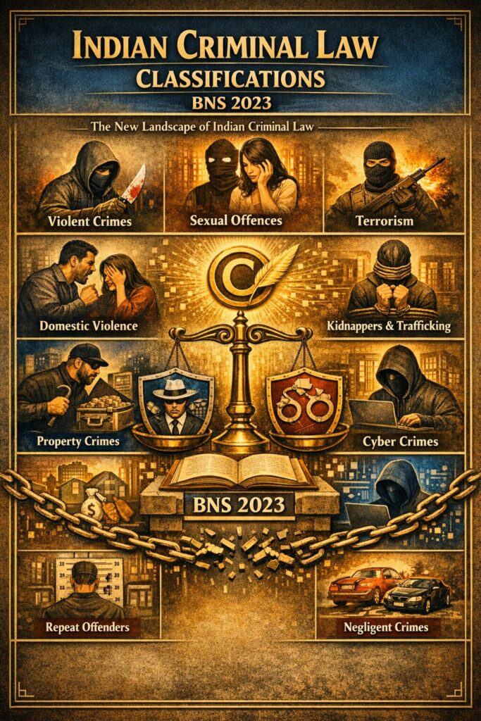 The New Landscape of Indian Criminal Law: Understanding Classifications under BNS 2023