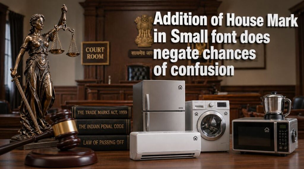 Addition of House Mark in small font does not negate chances of confusion