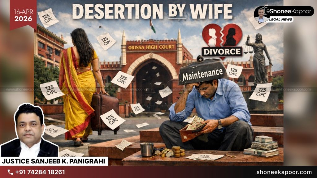 Divorce Granted To Husband On Ground Of Desertion By Wife, Yet He Remains Liable To Pay Maintenance U/S 125 CrPC: Orissa High Court