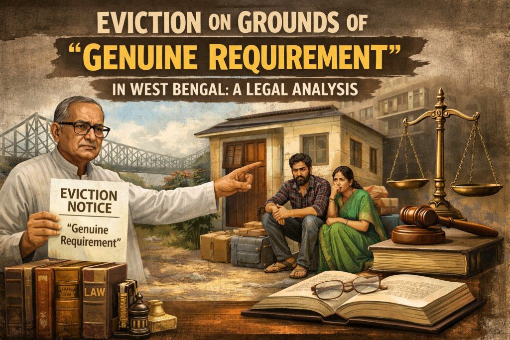 Eviction on Grounds of “Genuine Requirement” in West Bengal: A Legal Analysis Eviction on Grounds of "Genuine Requirement" in West Bengal