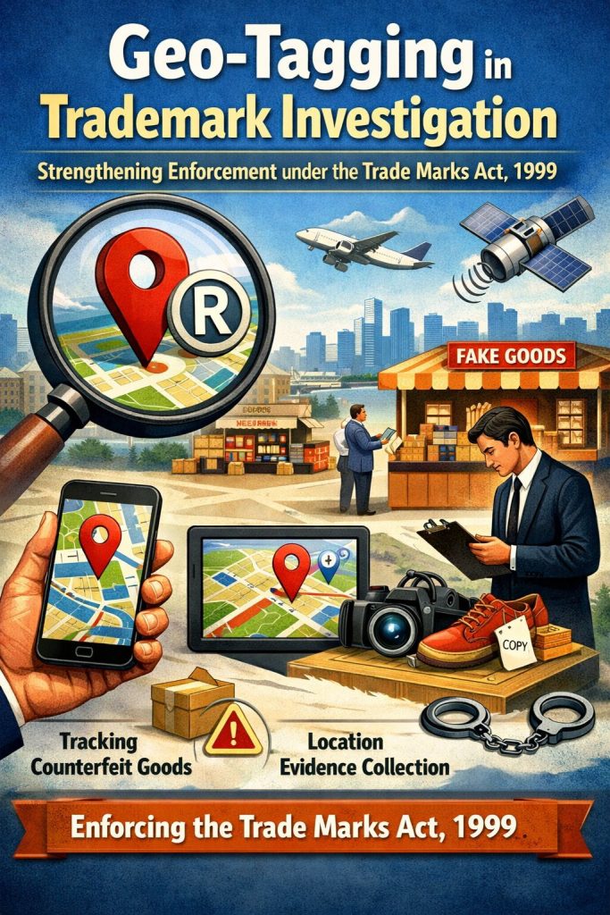 Geo-Tagging in Trademark Investigation: Strengthening Enforcement under the Trade Marks Act, 1999 Geo-Tagging in Trademark Investigation: Strengthening Enforcement under the Trade Marks Act, 1999