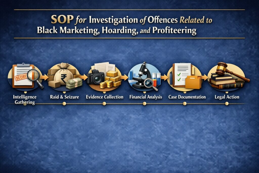 SOP for Investigation of Offences Related to Black Marketing, Hoarding, and Profiteering