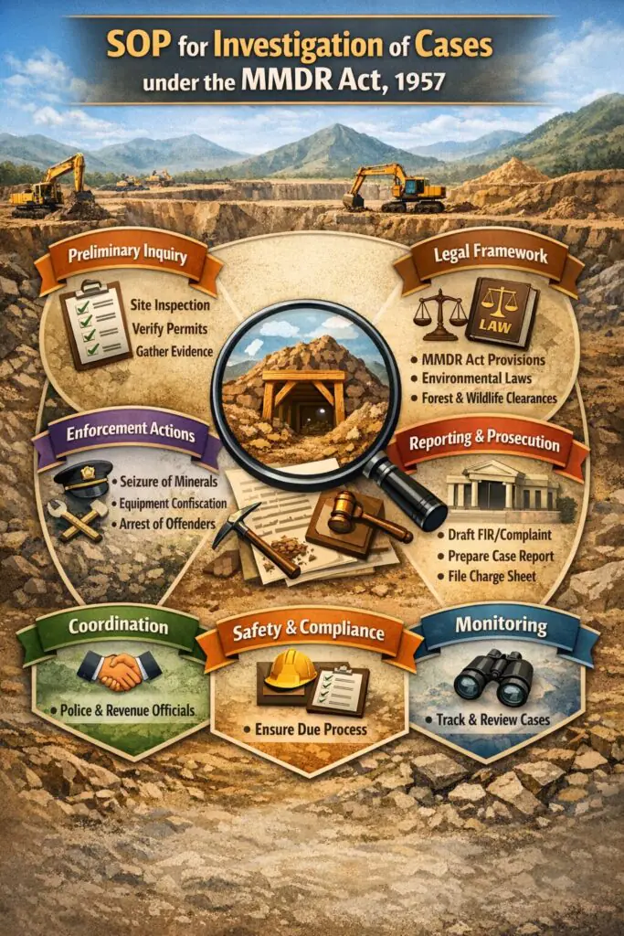 SOP for Investigation of Cases under the Mines and Minerals (Development and Regulation), MMDR Act, 1957