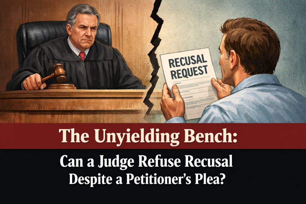 The Unyielding Bench: Can a Judge Refuse Recusal Despite a Petitioner’s Plea?