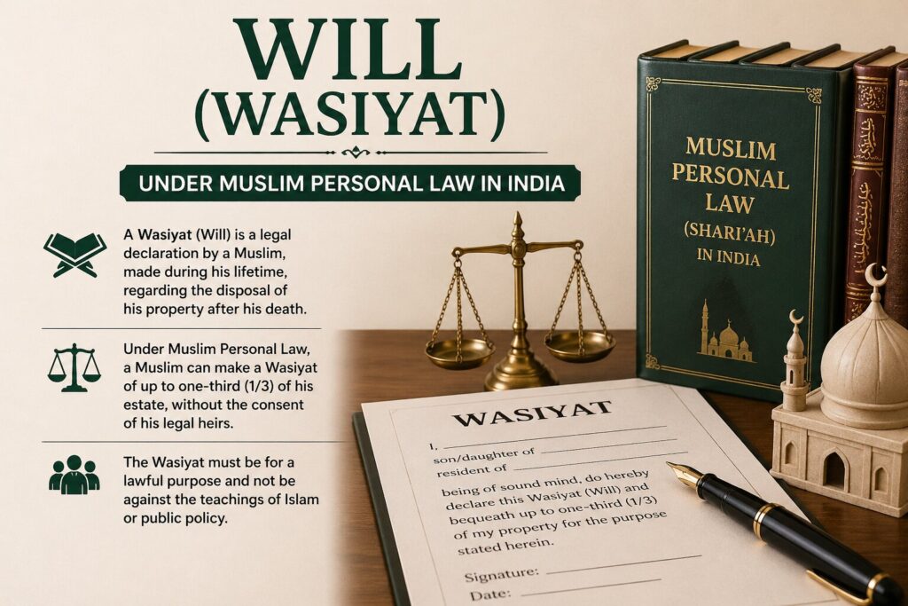 WILL (WASIYAT) under Muslim Personal Law in India