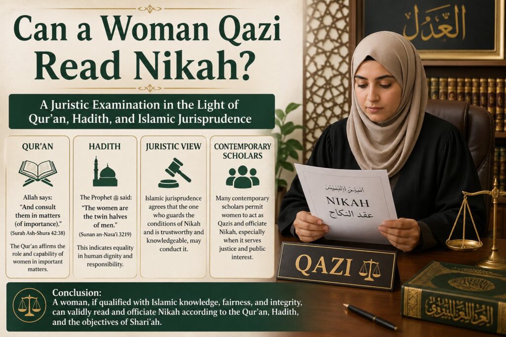 Can a Woman Officiate a Nikah as a Qazi?