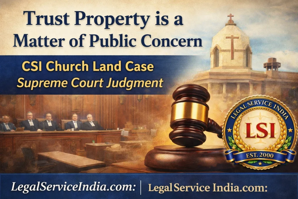 Supreme Court on Trust Property: CSI Church Land Case Redefines Public Accountability Supreme Court on Trust Property: CSI Church Land Case Redefines Public Accountability