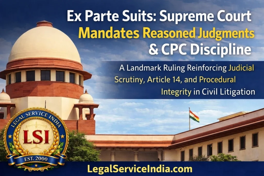 ex parte suits judgment India