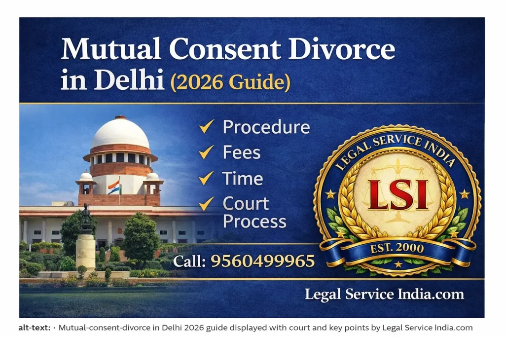 Mutual Consent Divorce in Delhi (2026 Guide)