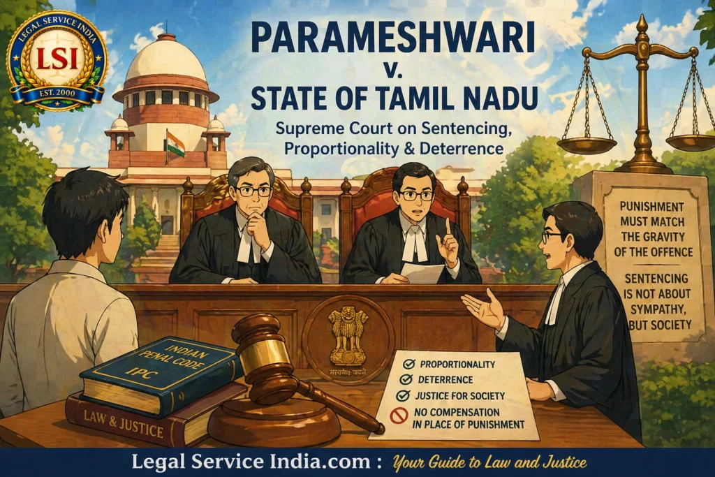 Parameshwari v. State of Tamil Nadu (2026): Supreme Court on Sentencing, Proportionality & Deterrence