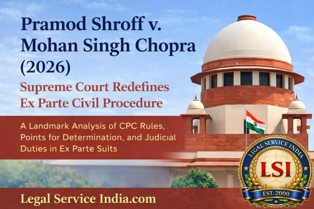 x Parte Decrees Vitiated by Unframed Issues & non reasoned Judgments- Pramod Shroff
