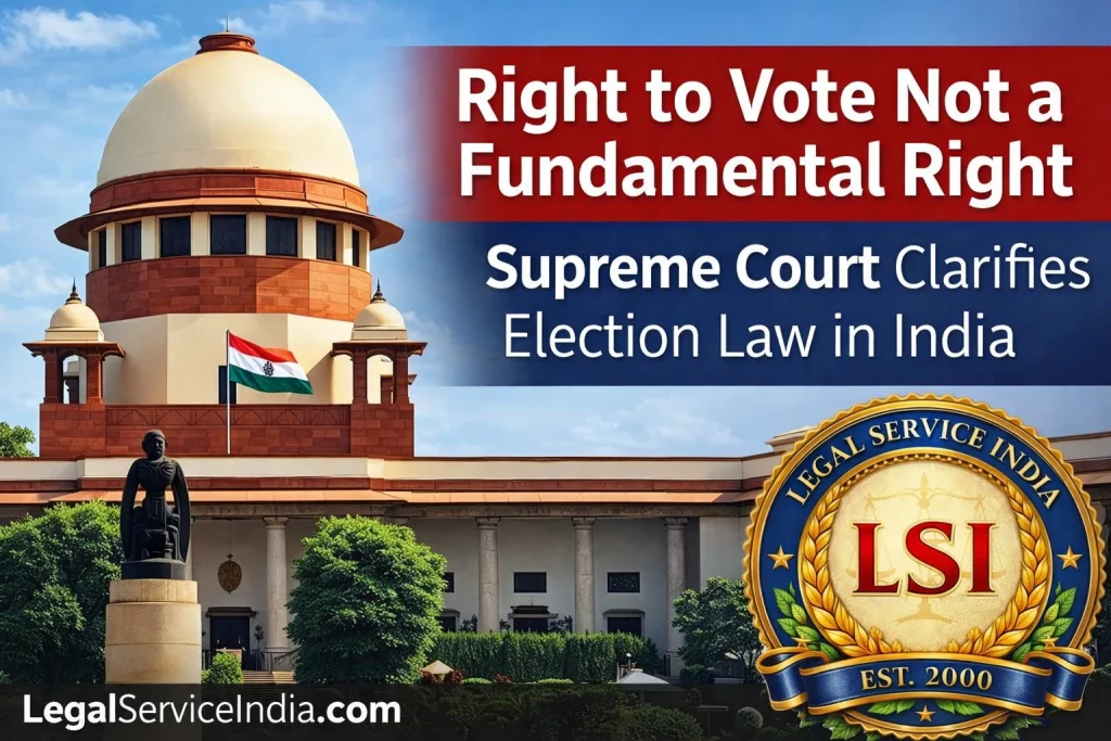 Right to Vote Not a Fundamental Right