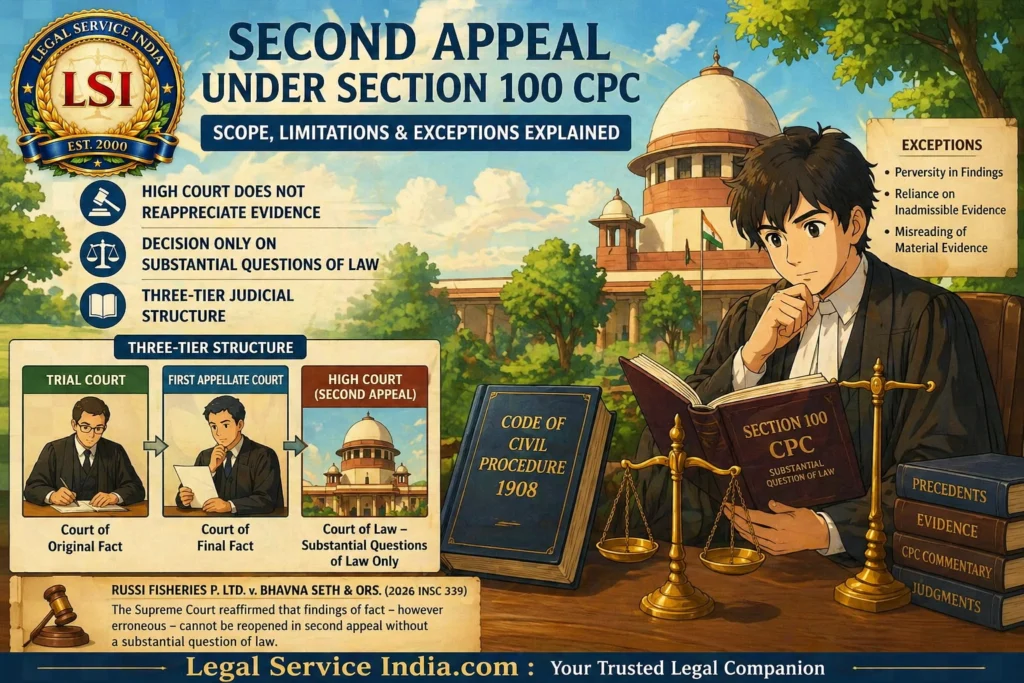 Second Appeal Section 100 CPC