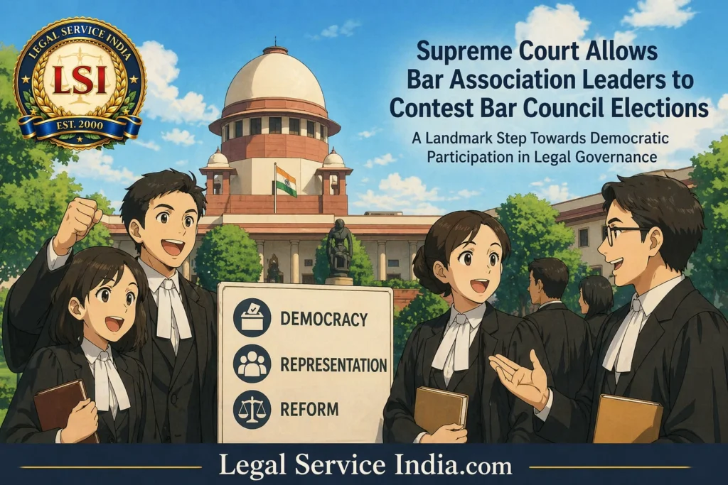 Supreme Court Allows Bar Leaders to Contest Bar Council Elections: Landmark Shift in Legal Governance