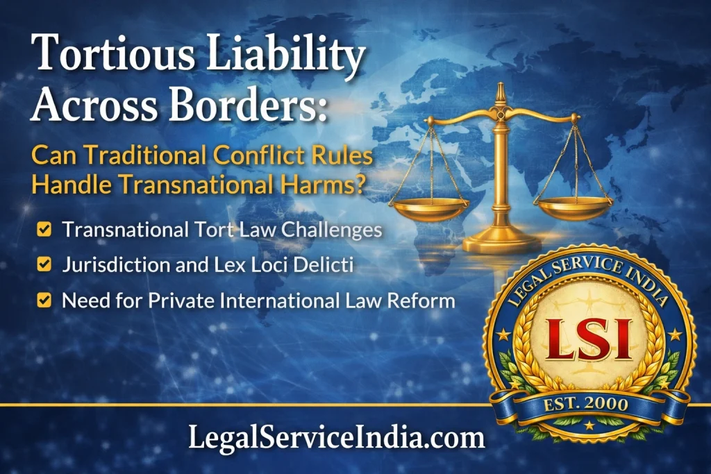 Tortious Liability Across Borders: Can Traditional Conflict Rules Handle Transnational Harms?