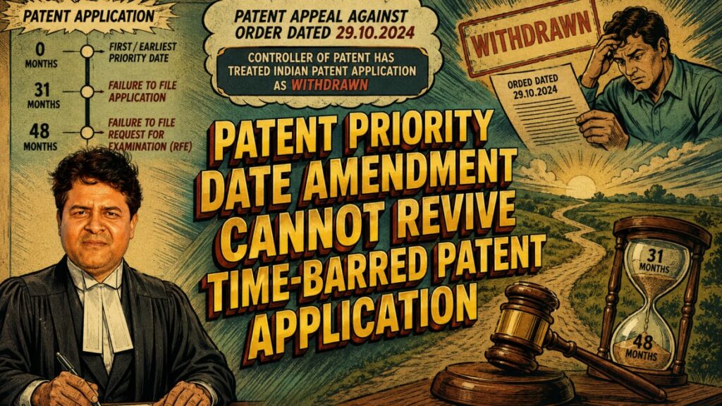 Patent Priority Date Amendment Cannot Revive Time-Barred Patent Application Patent Priority Date Amendment Cannot Revive Time-Barred Patent Application