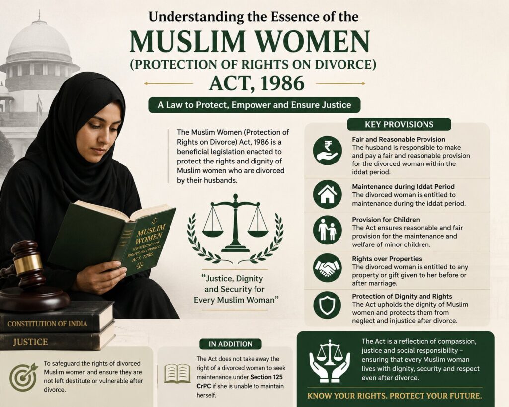 Understanding the Essence of the Muslim Women (Protection of Rights on Divorce) Act, 1986
