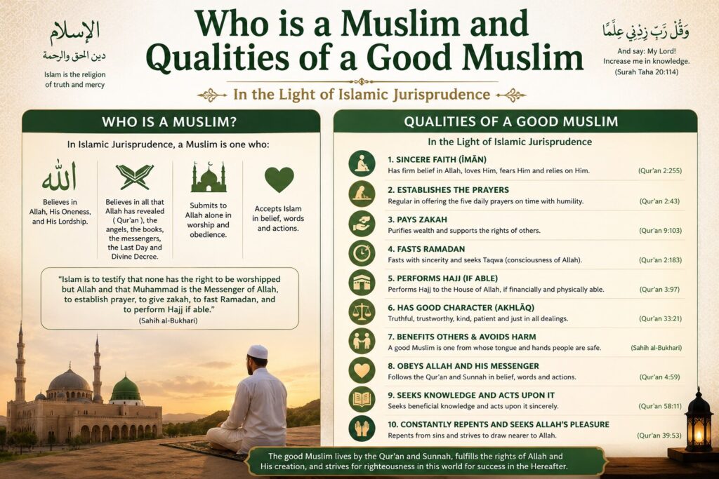 Who is a Muslim and Qualities of a Good Muslim - In the Light of Islamic Jurisprudence