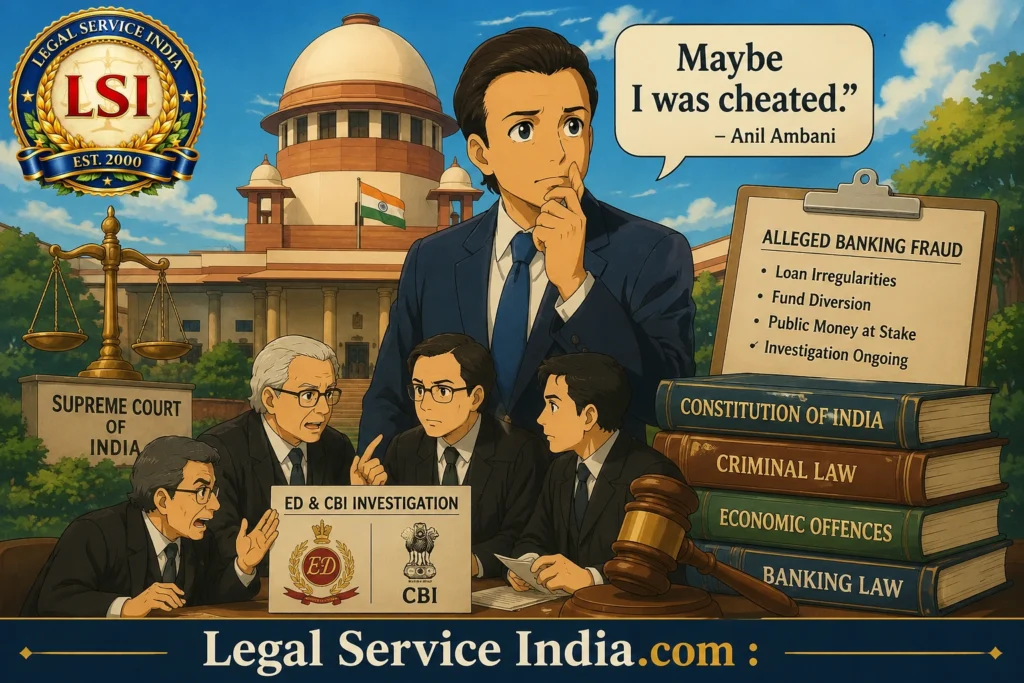 Anil Ambani Supreme Court Case: “Maybe I Was Cheated” Remark Sparks Major Banking Fraud Debate