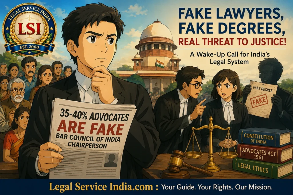 35-40% Advocates Are Fake? Bar Council Of India’s Explosive Revelation Shakes Indian Judiciary Fake advocates in India