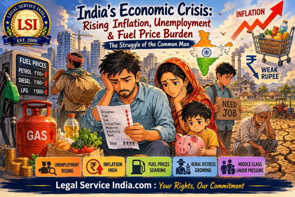 India’s Economic Crisis 2026: Rising Inflation, Unemployment & Fuel Price Burden on Common People india-economic-crisis-inflation-unemployment-fuel-prices
