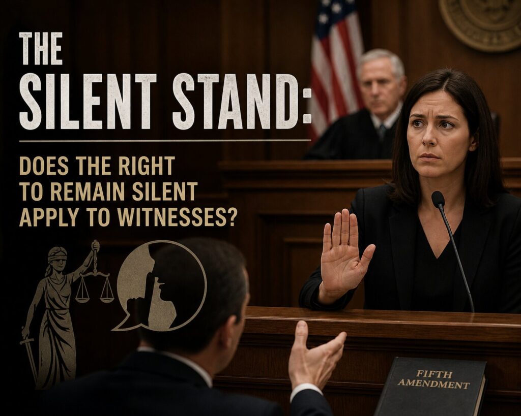 The Silent Stand: Does the Right to Remain Silent Apply to Witnesses?