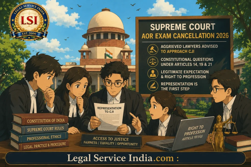 Supreme Court AOR Exam Cancellation 2026