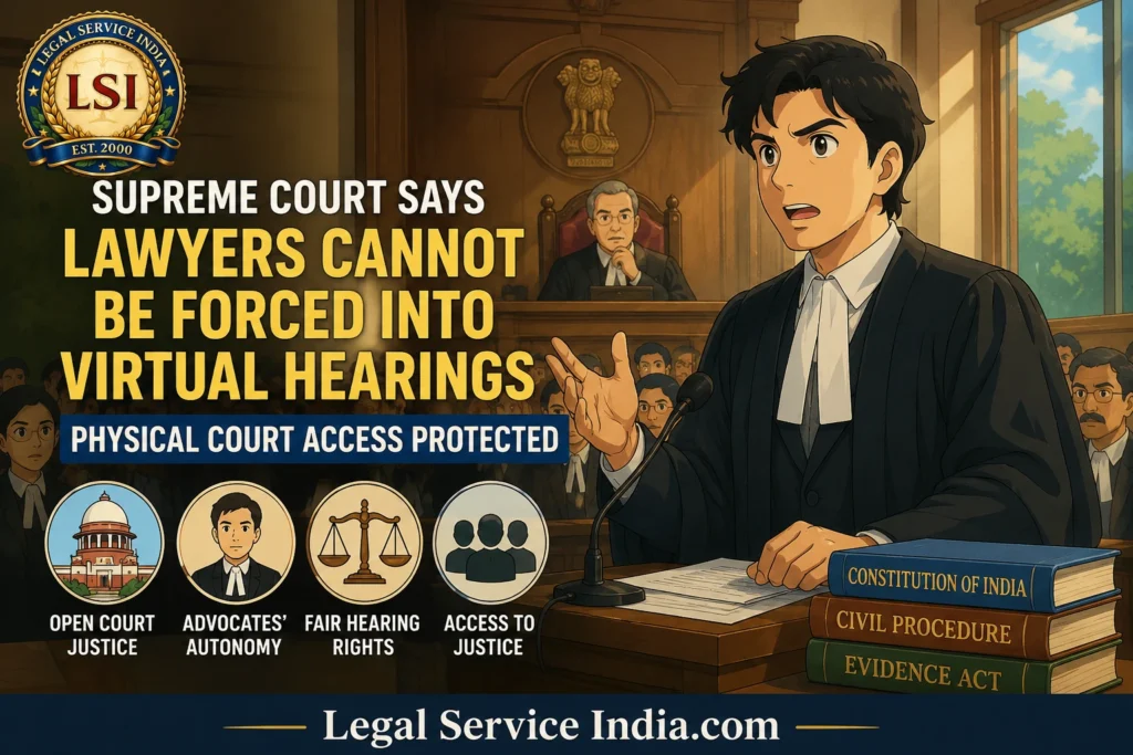 Supreme Court On Virtual Hearings: Lawyers Cannot Be Forced To Appear Only Online Supreme Court On Virtual Hearings: Lawyers Cannot Be Forced To Appear Only Online