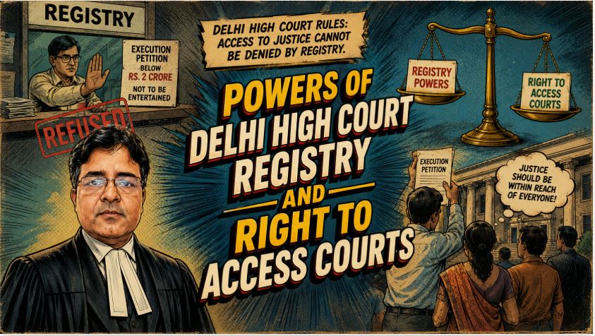 Delhi High Court Rules Registry Cannot Refuse Filing of Execution Petitions: Landmark 2026 Judgment Explained Delhi High Court execution petition judgment