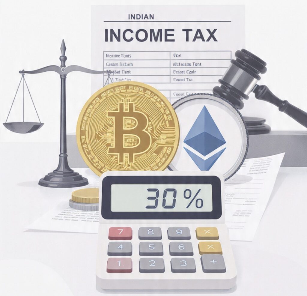 Crypto Taxation in India 2026: 30% Tax, 1% TDS, Legal Issues & Complete VDA Tax Guide Crypto Taxation in India