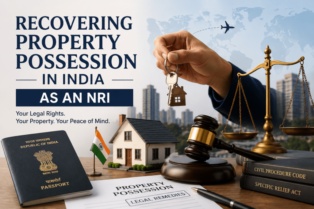 How NRIs Can Recover Possession of Property in India: Legal Remedies Against Tenants, Caretakers & Encroachers Recover possession of NRI property in India