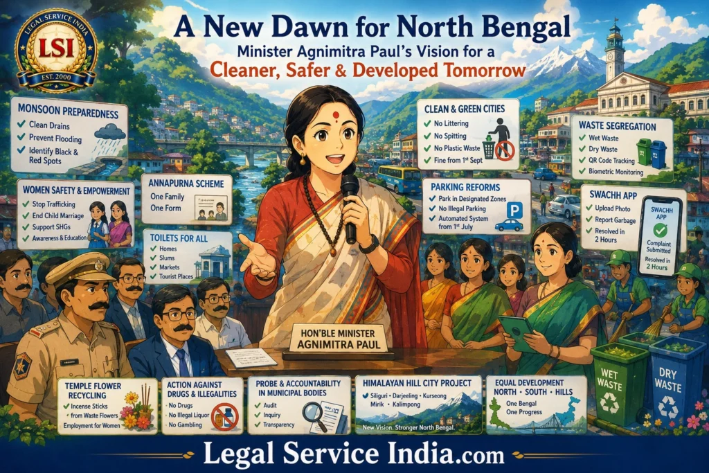 Agnimitra Paul Unveils North Bengal Development Blueprint: Flood Control, Women’s Safety, Civic Reforms & Himalayan Hill City Project Agnimitra Paul Unveils North Bengal Development Blueprint
