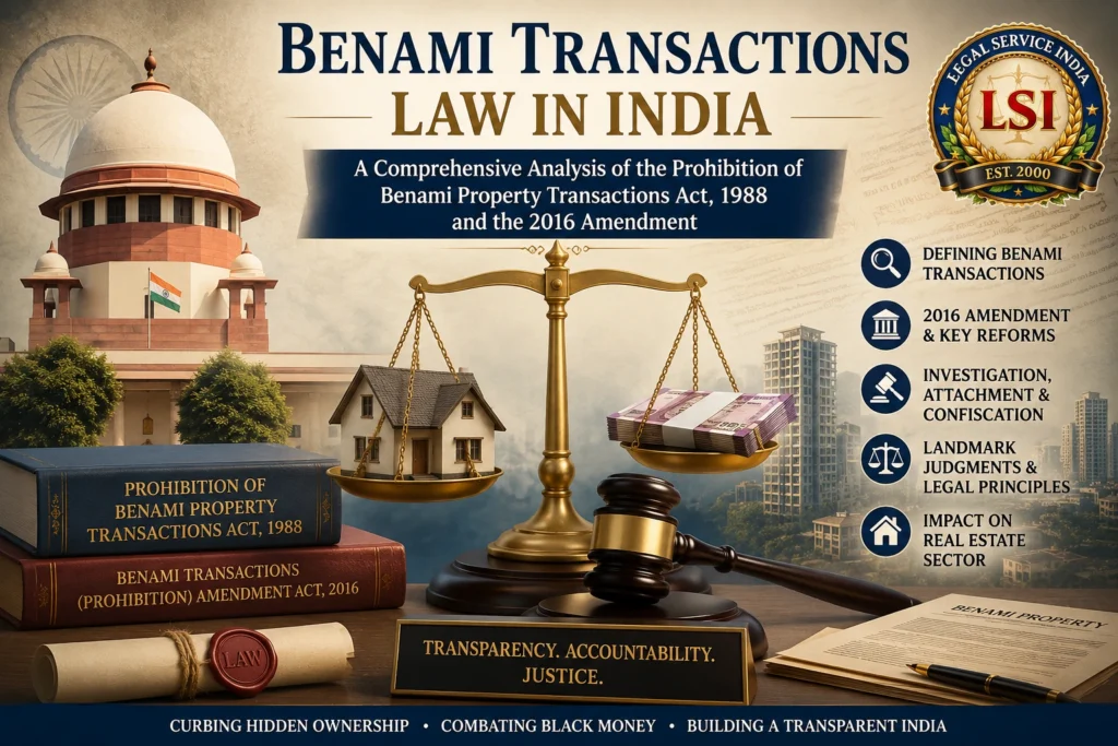 Legal Framework Governing Benami Transactions In India: A Study Of Prohibition And Enforcement Mechanisms Benami Transactions Law India