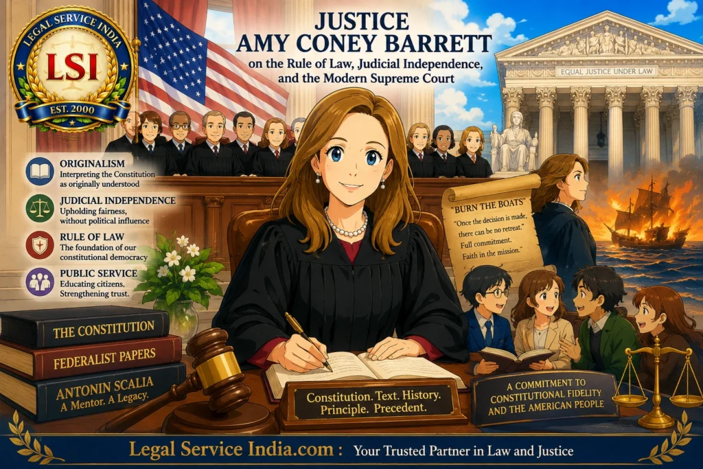 Justice Amy Coney Barrett on the Rule of Law, Judicial Independence, and the Modern Supreme Court: Inside America’s Highest Court Justice Amy Coney Barrett on the Rule of Law