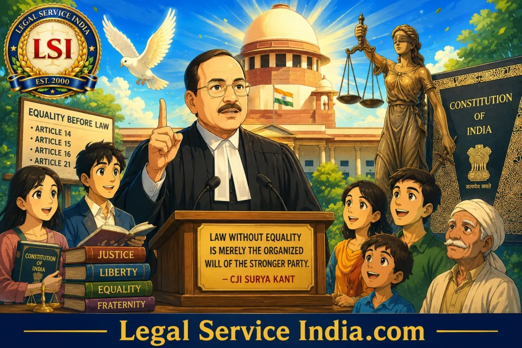 Law Without Equality Is Merely the Organized Will of the Stronger Party